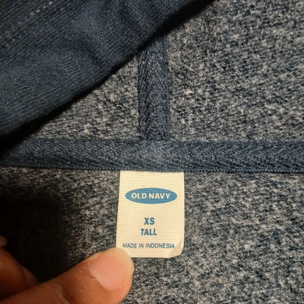 Old‎ Navy Navy Blue and White Tie-Dye Sweater Sz XS